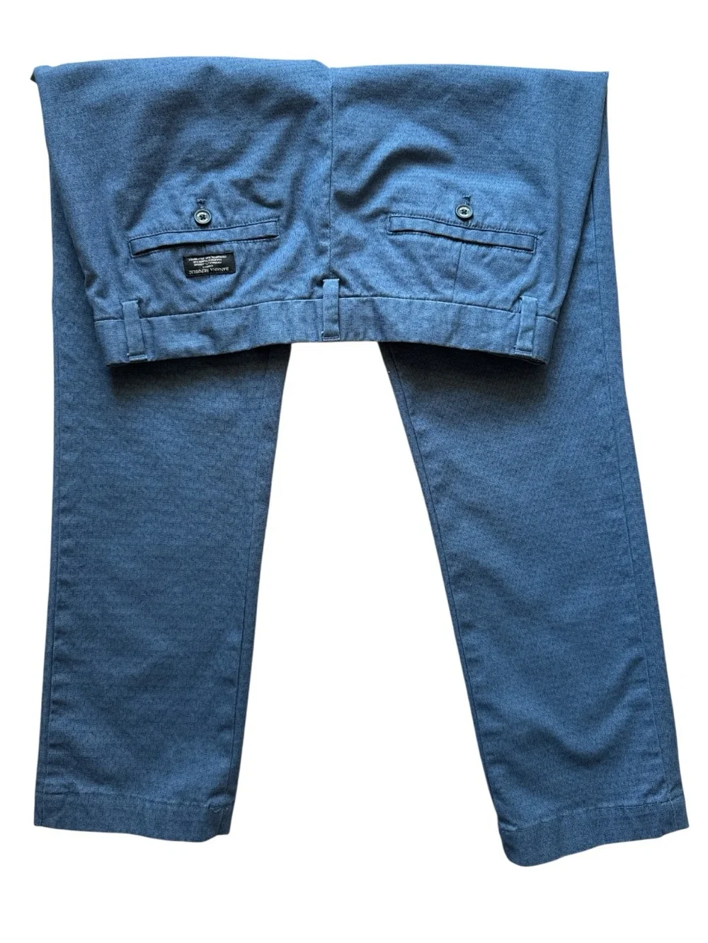 Banana Republic Geo Print Blue Men's Aiden Straight Chino Pants
